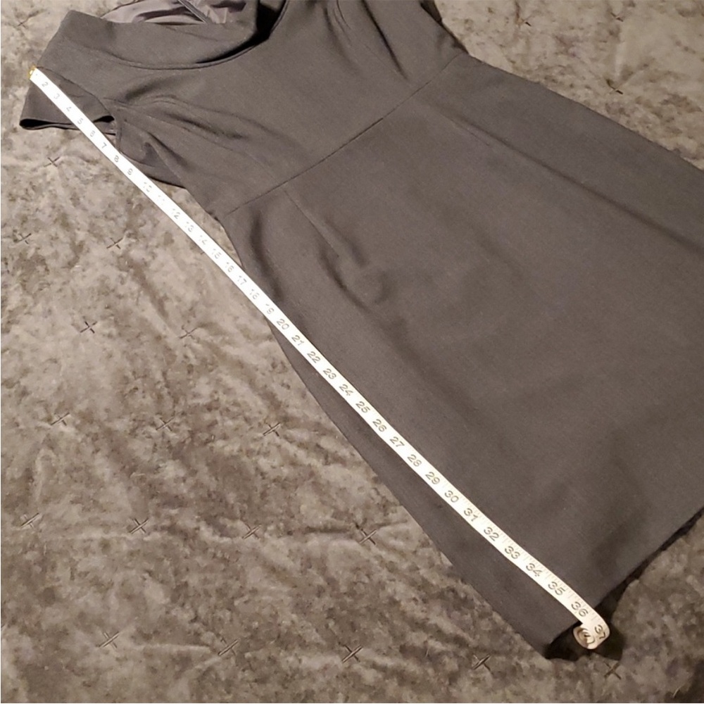 Calvin Klein gray cowl neck sheath dress size 4 lined - Picture 5 of 5